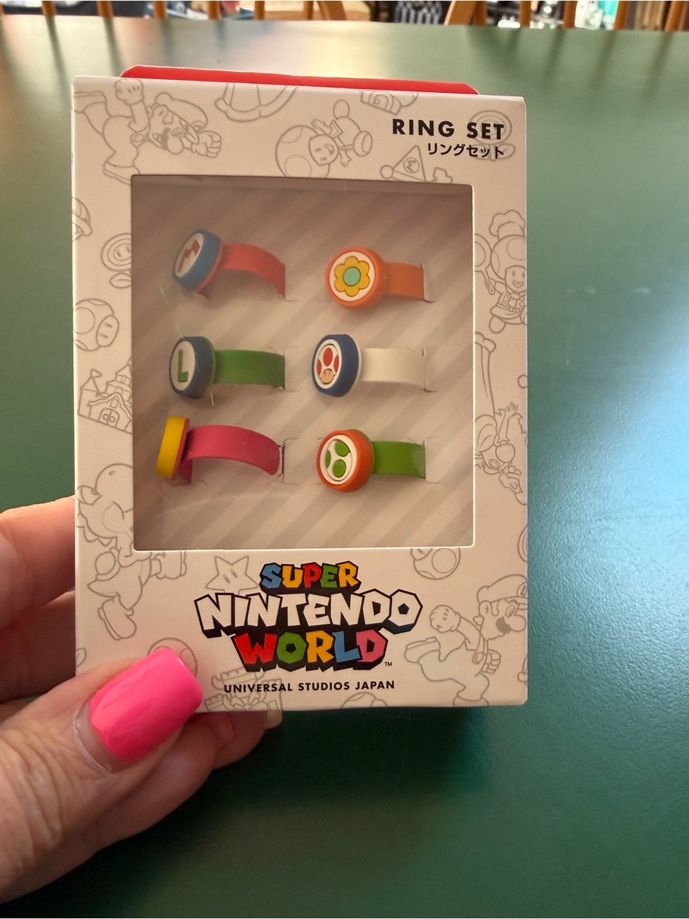 NIB Super Nintendo World Ring Set - Colorful Play Rings